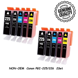 BESTONER 2 Set Replacement for Canon Pgi-225 Cli-226 Pgi225 Cli226 Canon Pixma Mg5220 Mg6120 Mg8120 Ip4820 Mx882 Mg5120 Mg8120B Mg5320 Mg6220 Mg8220