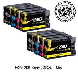 BESTONER 2Set Compatible Replacement for Canon 1200Xl Pgi-1200 Pgi1200Xl - Canon Maxify Mb2020 Mb2120 Mb2320 Mb2700 Mb2720