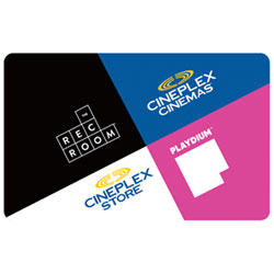 Carte-Cadeau Cineplex - 100 $ - Téléchargement Numérique