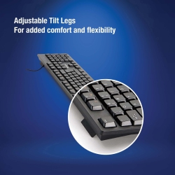 VERBATIM Multimedia Hot Key(S) Wired Keyboard - (70735) In Black
