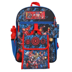 BIOWORLD Marvel Universe 5 Piece Kids 16" Backpack Set