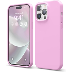 ELAGO Compatible \w Iphone 14 Pro Max Case, Liquid Silicone Case, Full Body Protective Cover, Shockproof, Slim Phone Case, Anti-Scratch Soft