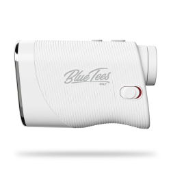 BLUE TEES Tees Golf Rangefinder Series 3 Max | Built-In Magnet, Slope Switch, 800 Yard Range, Flag Lock, Auto-Ambient Tech | White