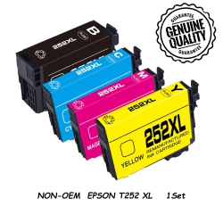 BESTONER 1Set Compatible Ink Cartridge Replacement for Epson T252 252 Xl to Use \w Workforce Wf-3620 Wf-3640 Wf-7110 Wf-7210 Wf-7610 Wf-7620 Wf-7710