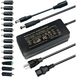 HLD 12V 5A Power Supply Ac/dc Adapter, Ac 100-240V to Dc 12V Power Adapter Converter Transformer \w 14 Dc Tips, Us Plug Switching 12 Volt 5 Amp 60W