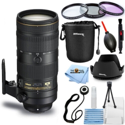 NIKON Af-S Nikkor 70-200MM F/2.8E Fl Ed Vr Lens 20063 + Filter Kit Bundle