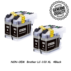 BESTONER 4 Compatible Replacement for Brother Lc103Xl Ink Cartridge High Yield Lc-103 Lc-103Xl Brother Mfc J870Dw J450Dw J470Dw J650Dw J4410Dw