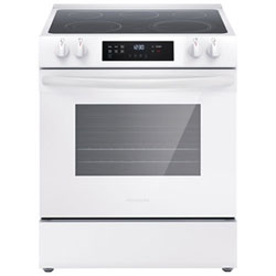 Boîte Ouverte - Cuisinière Électrique Autonome À 5 Éléments 5,3 Pi³ 30 Po De Frigidaire (Fcfe306Caw) - Blanc - Parfait État