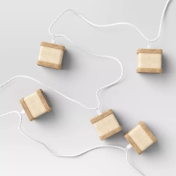 THRESHOLD 10Ct Boho Square Lantern String Lights