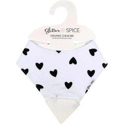 GLITTER & SPICE Organic Cotton And Silicone Chew Bib - J'adore