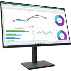 LENOVO Thinkvision 31.5" Wqhd 60Hz 4Ms Ips Led Monitor - Raven - (63D3Gar1Us) In Black