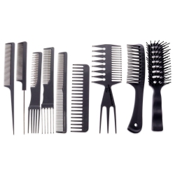 MARIANNA Professional Plastic Comb And Brush Set By for Unisex - 9 PCe