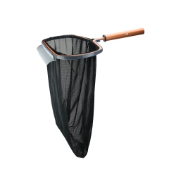 POOL CENTRAL 19.75" Heavy Duty Frame Leaf Pool Rake With Copper Handle In Black