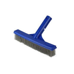 POOL CENTRAL 9.75" Stainless Steel Algae Brush for Cement Pools In Blue