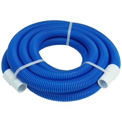 POOL CENTRAL And White Blow Molded Vacuum Hose With Swivel Cuffs 27' X 1.25" In Blue