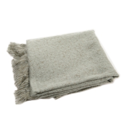 KAEMINGK Gray Knitted Waffle Pattern Throw Blanket 50" X 60" In Blue