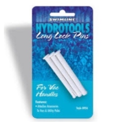 SWIM CENTRAL 5.5-Inch Long Lock Pins for Poles And Vacuum Handles for Swimming Pool In White
