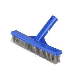 POOL CENTRAL 9.75-Inch Stainless Steel Algae Brush for Cement Pools In Blue