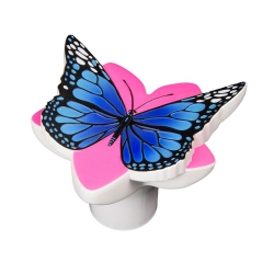 SWIM CENTRAL And Pink Butterfly Swimming Pool Floating Chlorine Dispenser In Blue
