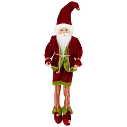 NORTHLIGHT Elf Monarch Poseable Christmas Figure - 18" - And Green In Red