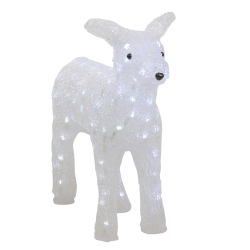 NORTHLIGHT 18" Lighted Commercial Grade Acrylic Baby Reindeer Christmas Outdoor Decoration