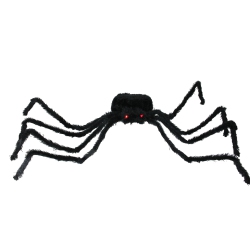 NORTHLIGHT 44" Pre-Lit Black Spider With Eyes Halloween Decoration In Red