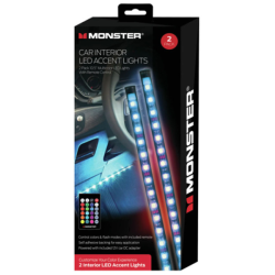 MONSTER Mlb7-1088-RGB 2Pack Car Interior Led Accent Lights