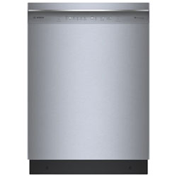 Bosch 24" 46dB Built-In Dishwasher with Stainless Steel Tub & Third Rack (SHE53CE5N) - Stainless Steel