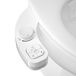 HLD Bidet Attachment for Toilet, Dual Nozzle (Frontal And Rear Wash) Non-Electric Fresh Water Bidet Toilet Seat Attachment \w Nozzle Self Cleaning