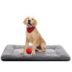 HLD Dog Beds Crate Pad for Intermediate Dogs Fit Metal Dog Crates, Ultra Soft Dog Crate Bed Washable & Anti-Slip Kennel Pad for Dogs Cozy Sleeping