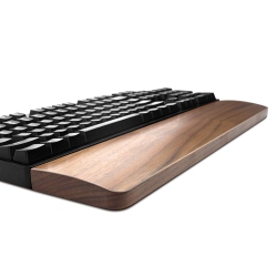 HLD Walnut Wooden Keyboard Wrist Rest Vaydeer Ergonomic Gaming Desk Tenkeyless 87 Key Wrist Pad Support for Computer，laptop Easy Typing Pain Relief