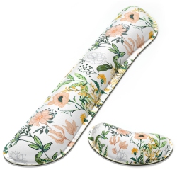 HLD Enlarge Keyboard Wrist Rest Pad, Memory Foam Set Wrist Cushion Support for Easy Typing & Pain Relief, Mouse Wrist Pad, Anti-Slip Wrist Support For