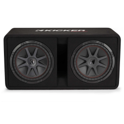 KICKER 48Dcvr122 Compvr 12" (30Cm) Dual Subwoofers In Vented Box, 2-Ohm, Rohs Compliant