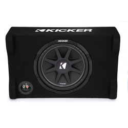 KICKER 48CDf124 Comp 12" (30Cm) Subwoofer In Down Firing Encl, 4-Ohm; Rohs Compliant
