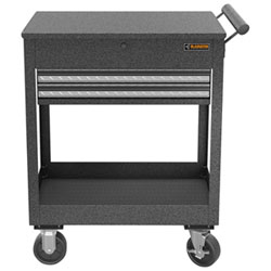 Gladiator Steel Tool Storage Cart (GAMT28KDFG) - Silver Tread