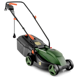 COSTWAY Electric Corded Lawn Mower 10/12-Amp 13/14-Inch Walk-Behind Lawnmower With Collection Box
