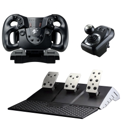 FLASHFIRE Wh63201V Monza Racing Wheel Set With Clutch - Compatible With PC, Ps3, Ps4, Xbox One, Xbox Series X/s, And Nintendo Switch