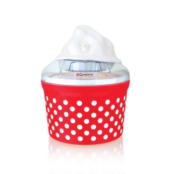 EURO CUISINE Automatic Ice Cream Sorbet & Frozen Yogurt Maker In Red