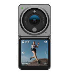 DJI Action 2 Dual-Screen Combo Without Magnetic Protective Case, 4K Action Camera \w Dual Oled Touchscreens, 155 Fov, Stabilization Technology-Open