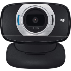 LOGITECH Refurbished (Good) HD Laptop Webcam C615 With Fold-And-Go Design, 360-Degree Swivel, 1080P Camera