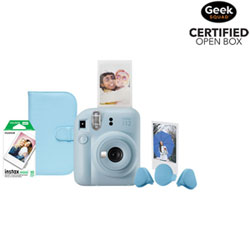 Boîte Ouverte - Ensemble Avec Appareil Photo Instantané Instax Mini 12 De Fujifilm - Bleu Pastel