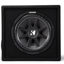 KICKER 43Vc124 Comp 12-Inch (30Cm) Sub In Vented Encl, 4-Ohm, Rohs Compliant