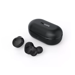 PHILIPS True Wireless Active Noise-Canceling In-Ear Headphones (Black)