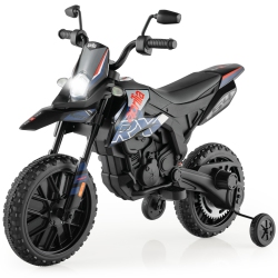 COSTWAY 12V Licensed Aprilia Kids Ride On Motorcycle Electric Dirt Bike With Light & Music