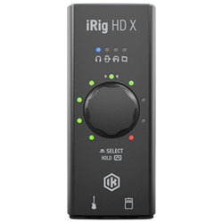 IK Multimedia iRig HD X Audio Interface for Guitar (iPhone, iPad, Mac/PC)