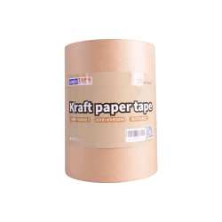 HLD Heavy Duty Kraft Paper Tape Eco Friendly Packing Tape Writable Non-Coated Surface for Masking, Sealing, And Packaging Use, 2” X 43 Yards, 3Rolls