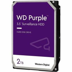 WD Western Digital 2Tb Surveillance Internal Hard Drive HDD - SATA 6 GB/s, 64 Mb Cache, 3.5" - 23Purz In Purple