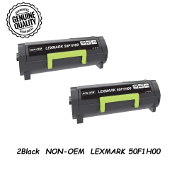 BESTONER 2Pk Lexmark 50F1H00 50F1000 501H 501 Toner Cartridge - Lexmark Ms310D Ms310Dn Ms312Dn Lexmark Ms410D Ms410Dn Lexmark Ms510Dn Ms610Dn