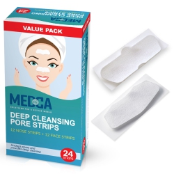 MEDCA Deep Cleansing Nose Pore Strips, 24 Count (Packaging May Vary)