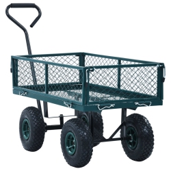 VIDAXL Garden Hand Trolley 250 Kg In Green